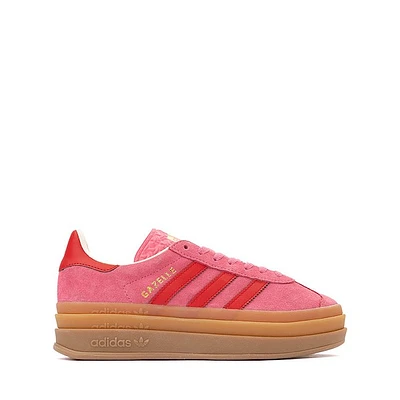 adidas Gazelle Bold Athletic Shoe - Big Kid Rose Tone / Better Scarlet Cream White