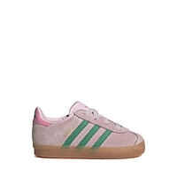 adidas Gazelle Comfort Closure Athletic Shoe - Baby / Toddler Clear Pink Court Green Bliss