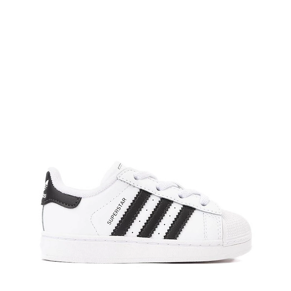 adidas Superstar II Elastic Lace Athletic Shoe - Baby / Toddler White Core Black