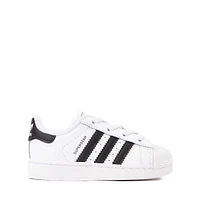 adidas Superstar II Elastic Lace Athletic Shoe - Baby / Toddler White Core Black