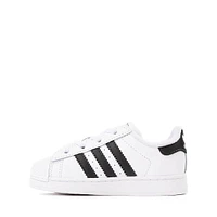 adidas Superstar II Elastic Lace Athletic Shoe - Baby / Toddler White Core Black