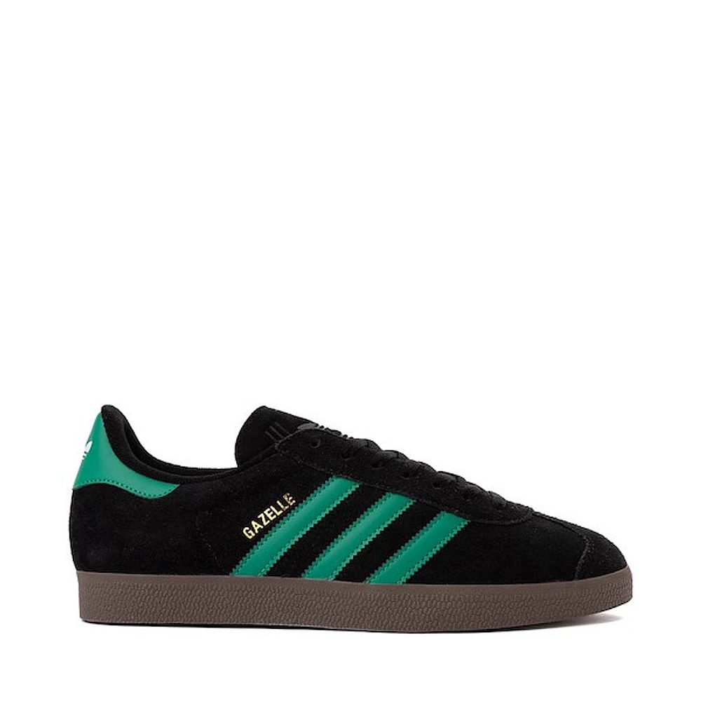 Mens adidas Gazelle Athletic Shoe - Black / Court Green Gum