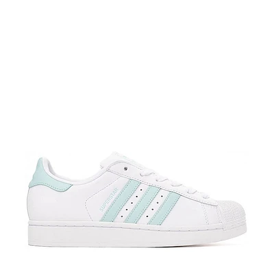 Womens adidas Superstar II Athletic Shoe - White / Semi Flash Aqua Easy Mint