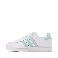 Womens adidas Superstar II Athletic Shoe - White / Semi Flash Aqua Easy Mint