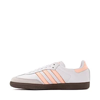 Womens adidas Samba OG Athletic Shoe - White / Clear Orange Semi Coral Gum