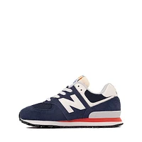 New Balance 574 Athletic Shoe - Little Kid - Navy / Blast Red