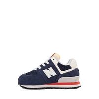 New Balance 574 Athletic Shoe - Baby / Toddler Navy Blast Red