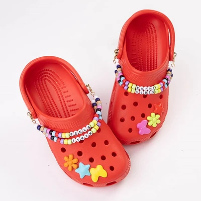 Crocs Classic Friendship Bracelet Clog - Red