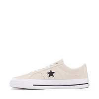 Converse CONS One Star Pro Suede Skate Shoe - Egret / White Black