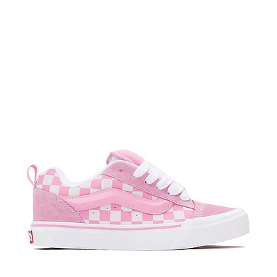 Vans Knu Skool Checkerboard Skate Shoe - Pink / White
