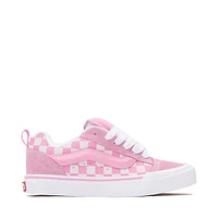 Vans Knu Skool Checkerboard Skate Shoe - Pink / White