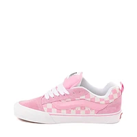 Vans Knu Skool Checkerboard Skate Shoe - Pink / White