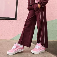 Vans Knu Skool Checkerboard Skate Shoe - Big Kid - Pink / White