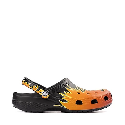 Crocs Classic Clog - Black / Flames