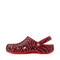 Crocs Classic Warped Checker Clog - Red / Black
