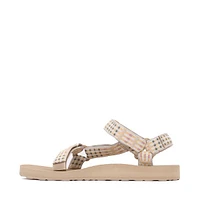 Womens Teva Original Universal Sandal - Modern Check Taupe