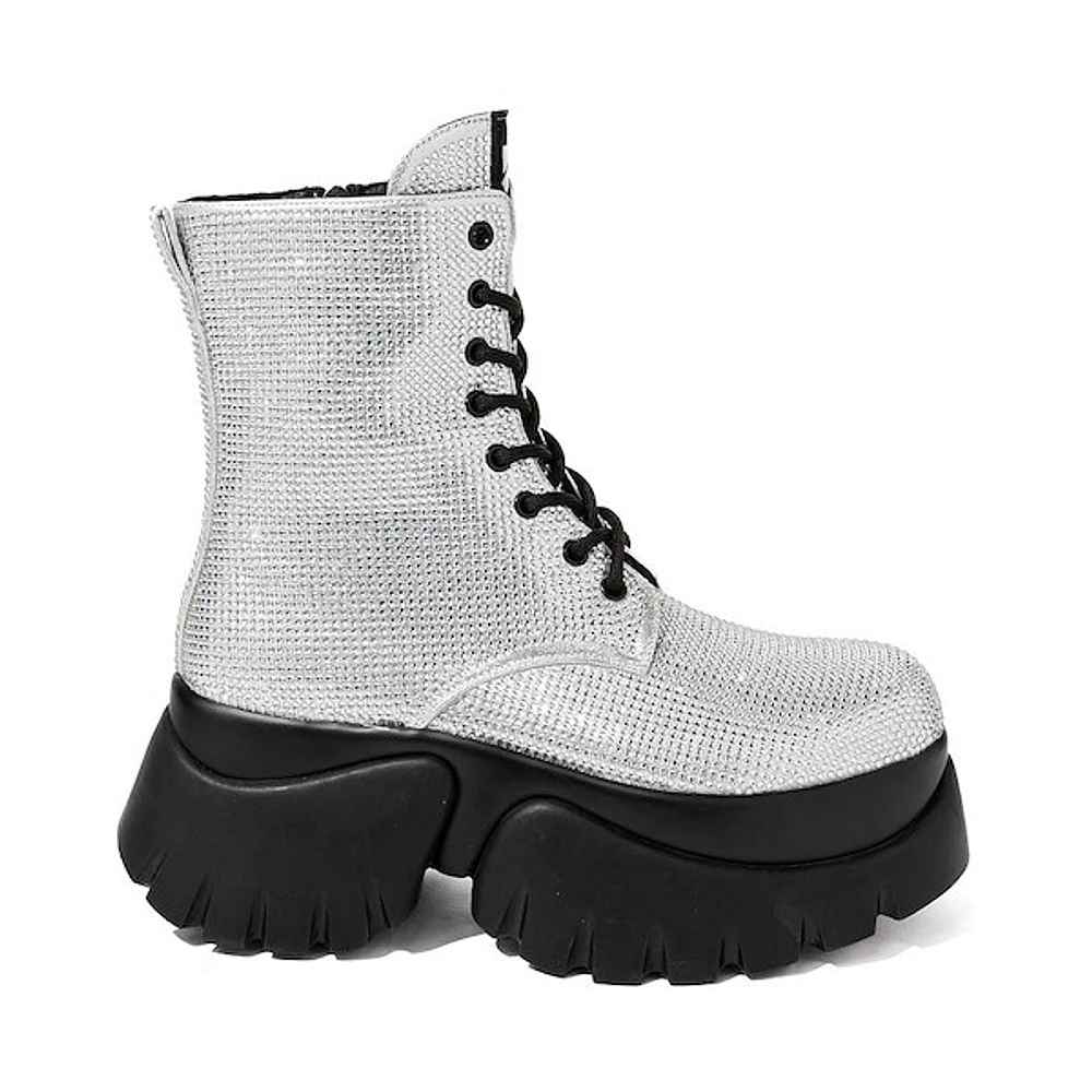 Womens KOI x The Twilight Saga Vampire Skin Boot - Silver