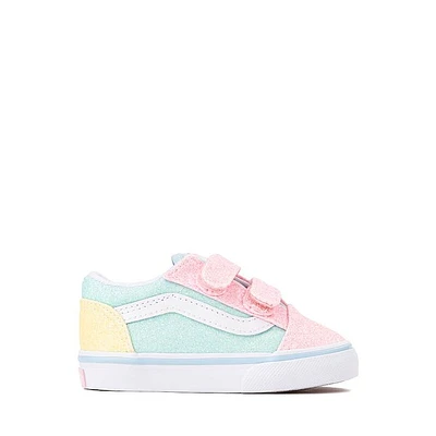 Vans Old Skool V Glitter Skate Shoe - Baby / Toddler Pastel Multicolor
