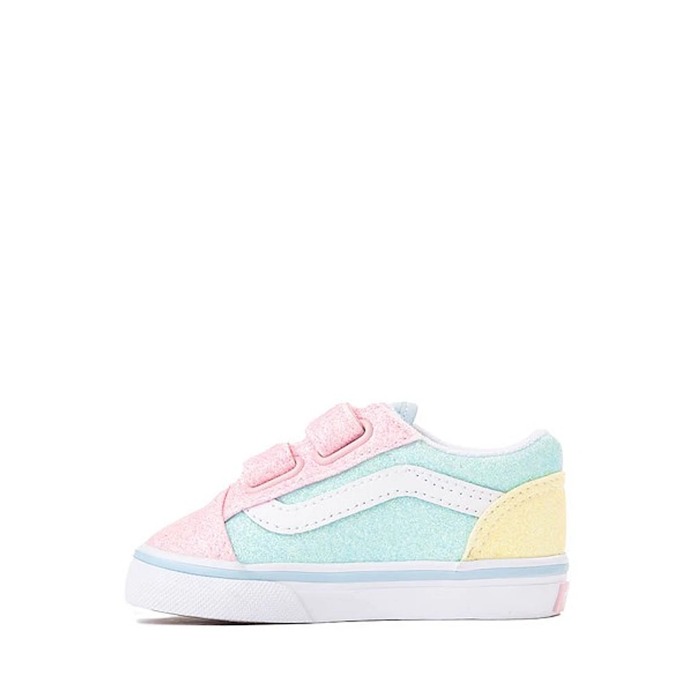 Vans Old Skool V Glitter Skate Shoe - Baby / Toddler - Pastel / Multicolor