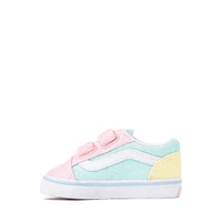 Vans Old Skool V Glitter Skate Shoe - Baby / Toddler Pastel Multicolor