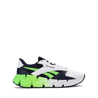 Reebok Zig Dynamica Athletic Shoe - Big Kid White / Vectornavy Solarlime