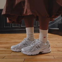 New Balance 740 Athletic Shoe - White / Shadow Grey Silver Metallic