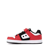 DC Manteca 4 Elastic Skate Shoe - Little Kid / Big Red Black White