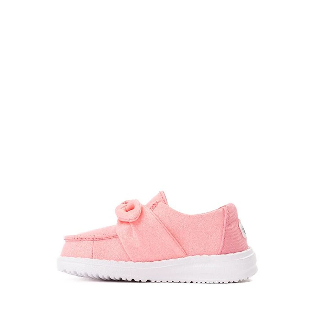 HEYDUDE Wendy Bow Slip-On Casual Shoe - Baby / Toddler Stardust Pink