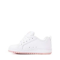 DC Court Graffik Skate Shoe - Little Kid / Big White Pink
