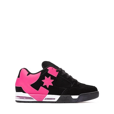 Womens DC Command Skate Shoe - Black / Hot Pink