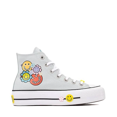 Womens Converse Chuck Taylor All Star Lift Smiley High-Top Sneaker - You Dew