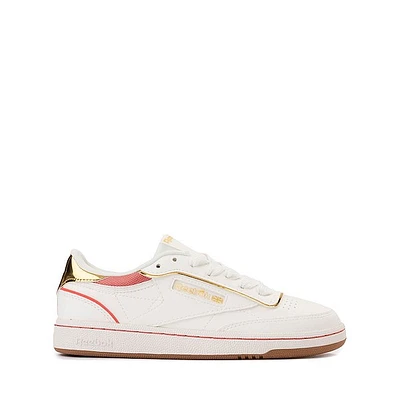 Reebok x Angel Reese Club C Athletic Shoe - Big Kid Chalk / Sunset Coral