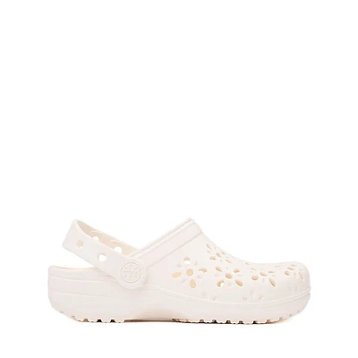 Crocs Classic Floral Cut-Out Clog - Little Kid / Big Kid - Chalk