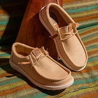 Mens HEYDUDE Wally Hemp Slip-On Casual Shoe - Tan