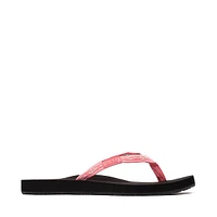 Womens Reef Ginger Slide Sandal - Pink / Black