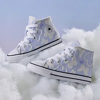 Converse Chuck Taylor All Star High-Top Flocked Butterflies Sneaker - Baby / Toddler Blueberry Ice