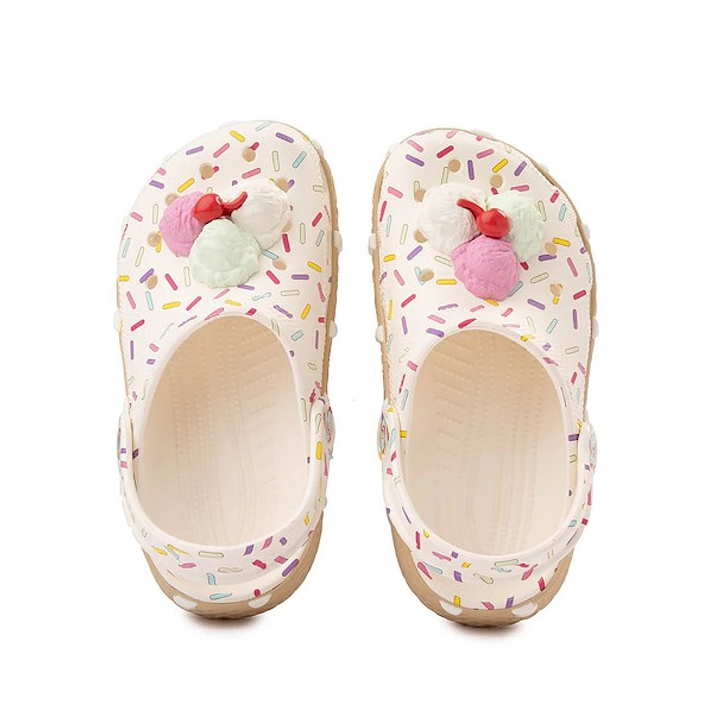 Crocs Classic Ice Cream Party Clog - Little Kid / Big White