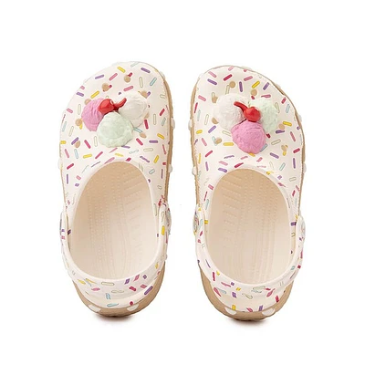 Crocs Classic Ice Cream Party Clog - Little Kid / Big White