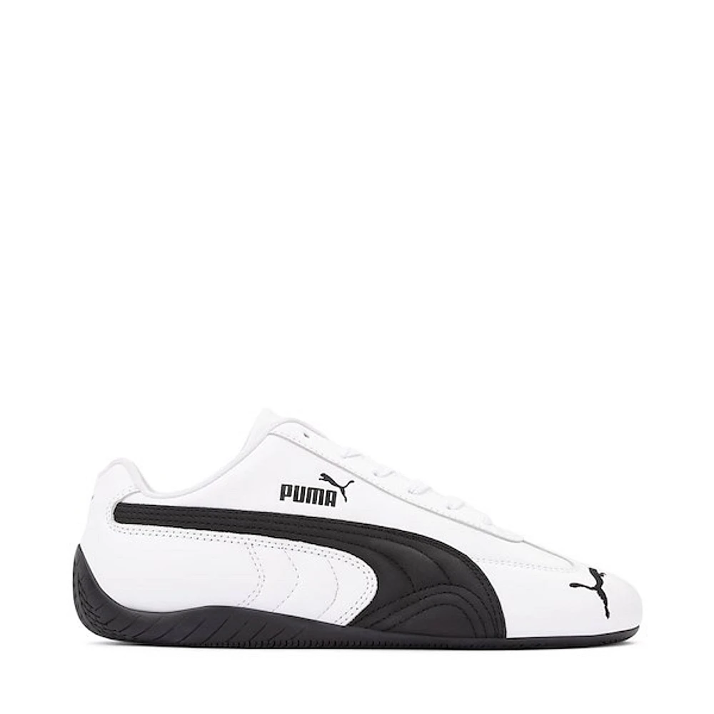 Womens PUMA Speedcat Leather Athletic Shoe - White / Black
