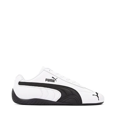 Womens PUMA Speedcat Leather Athletic Shoe - White / Black