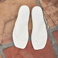 Womens Crocs Miami Flip Flop Sandal - Chalk White
