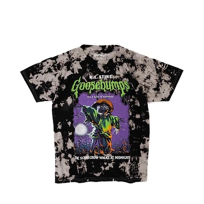 Goosebumps The Scarecrow Walks at Midnight Tee - Little Kid / Big Black Bleach Wash