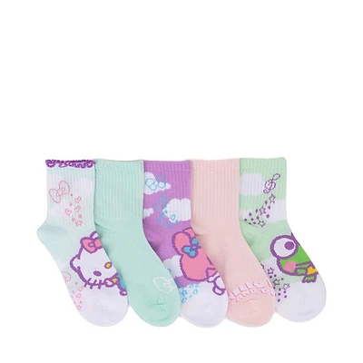 Hello Kitty® Ruffle Half Crew Socks 5 Pack - Little Kid - Multicolor