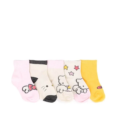 Hello Kitty® Quarter Socks 5 Pack - Baby - Multicolor