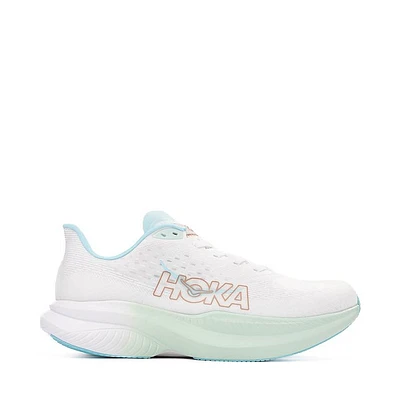 Womens HOKA Mach 6 Athletic Shoe - Frost / Rose Gold