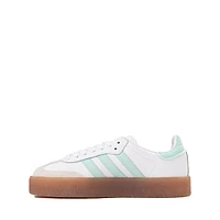 adidas Sambae Athletic Shoe - Big Kid - White / Clear Mint / Gold