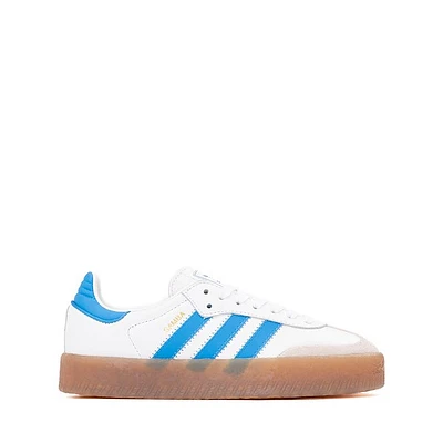 adidas Sambae Athletic Shoe - Big Kid White / Bright Blue Gold