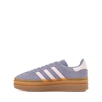 adidas Gazelle Bold Athletic Shoe - Big Kid - Silver Violet / Pink