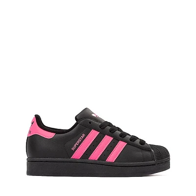 adidas Superstar II Athletic Shoe - Big Kid - Black / Lucid Pink