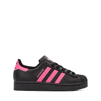 adidas Superstar II Athletic Shoe - Big Kid - Black / Lucid Pink